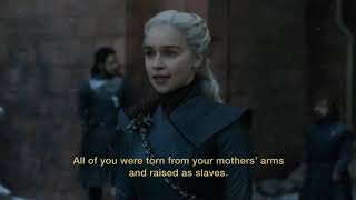 Daeneryss Speech  Game of Thrones 8x06 [upl. by Ransell]