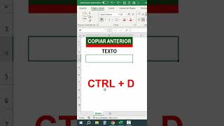 Copiar Célula Anterior no Excel  TECLA DE ATALHO  NÃO É CTRL  C [upl. by Ithsav]