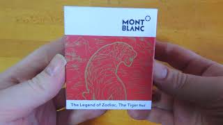 Montblanc limited edition ink Year of the Tiger red [upl. by William]