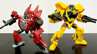 Studio Series Gamer Edition WFC SIDESWIPE  Bumblebee Concept Art SUNSTREAKER Inhand Images  OMG [upl. by Nairoc400]