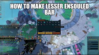 How to make lesser ensouled bar  Runescape 3 [upl. by Karlik81]