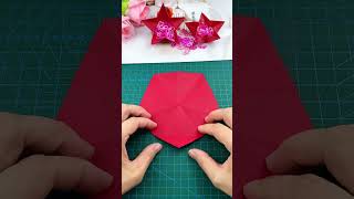 Handmade fivepointed star storage box for National Day Handmade DIY origami tutorial Fivepoi [upl. by Hgiellek]