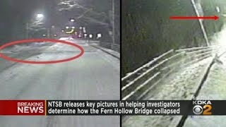 NTSB Bus camera gives information on sequence of Fern Hollow Bridge collapse [upl. by Gunning]