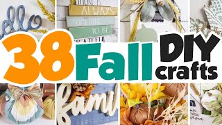 38 BRILLIANT DIY Crafts for FALL [upl. by Zachar]