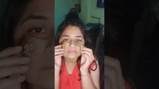 Morning routine hack coffee eye pads to reduce puffiness and boost undereye game shorts minivlog [upl. by Kaslik]