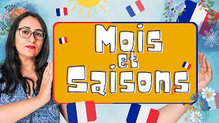 Les mois et les saisons en Français  Niveau A1 et A2 [upl. by Salita]