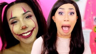 REACTING TO MY LITTLE SISTERS YOUTUBE CHANNEL  MyLifeAsEva [upl. by Magen]