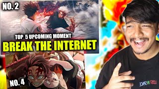 Top 5 upcoming Anime moments that will Break the INTERNET🔥 [upl. by Akihsal]