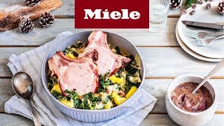 Rezept GrünkohlKartoffelauflauf mit Kassler I Miele [upl. by Amhser595]