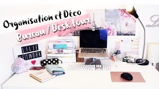 Organisation amp décoration bureau • Rangement DIY  My desk tour [upl. by Amihsat286]