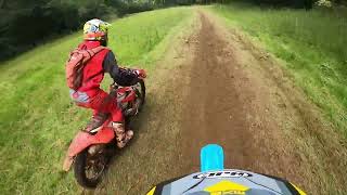 Somerset TRF Forest Ride Combe Florey 21st July 2024 On 1977 Yamaha IT175D Lap1 [upl. by Shultz720]