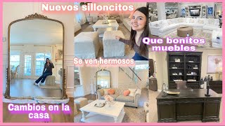 Nuevos silloncitos 🏠 Cambios en la casa seguimos viendo muebles [upl. by Greyso378]