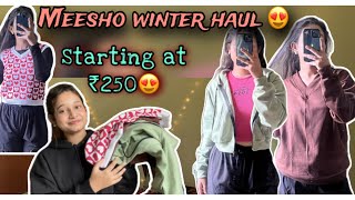 Meesho winter haul sweatshirtvest sweater [upl. by Herzig]