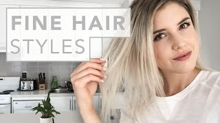 HAIR HACKS  for fine and thin hair [upl. by Euqinobe]