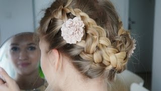 Tuto coiffure  Couronne tressée [upl. by Sarina437]