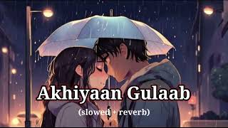 Akhiyaan Gulaab Slowed  Reverb  Teri Baaton Mein Aisa Uljha Jiya  lofi song [upl. by Luy]