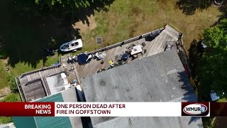 One person dog have died after fire in Goffstown NH Fire Marshals Office says [upl. by Geoffry774]