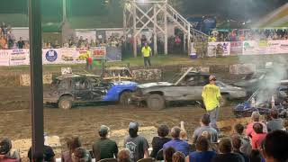 72521 Menard County Fair Demo Derby Semi Stock [upl. by Kamillah]