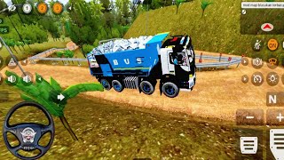 12 Wheeler Heavy Truck Offroad Driving Material Transport Offroad  Gameplay 🎮 [upl. by Asehr]