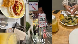 【vlog】（JPENG）留学生の日常平日2日間vlog💅📚🍕☕️バギオで美味しいレストラン見つけた😭ネイル勉強初ジョリビー [upl. by Atnuahs]