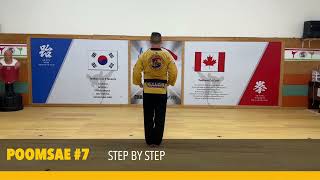 POOMSAE 7 STEP BY STEP [upl. by Brandyn]