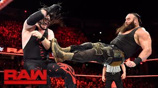 Braun Strowman vs Kane  Winner Challenges for Universal Title at Royal Rumble Raw Dec 11 2017 [upl. by Regine]