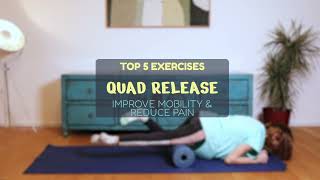 Osgood Schlatter Exercise  Quad Roll   Exercise for knee pain [upl. by Lissi]