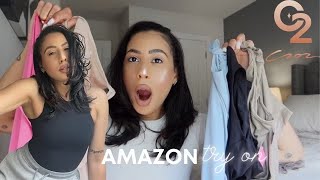 the 28 Amazon bodysuit you need now  SKIMS vs C202 try on review [upl. by Aeneg646]