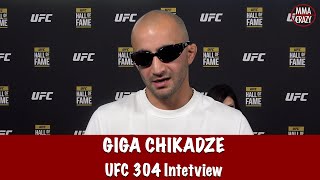 Giga Chikadze on Arnold Allen fight “ I’m Looking for a KNOCKOUT”  UFC 304 [upl. by Ruomyes]