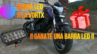 Barra Led a la VortX 650  Te regalo una barra LED para tu moto o auto  giveaway [upl. by Gerhardine]