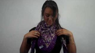 How to Tie a Scarf Muffler [upl. by Roydd]