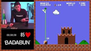 Fake badabun Mario speedrun but it’s even faker [upl. by Ahsikit]