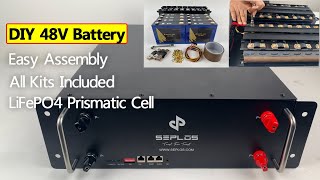 DIY Solar Energy Storage Battery  Easy Assemble 48V LiFePO4 Module  All Kits Included [upl. by Veronika]