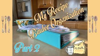 My Recipe Binder Organization Reveal PT2 recipebinderreveal recipebinder [upl. by Cull727]