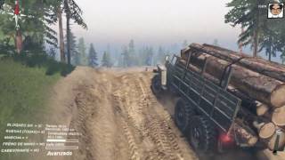 Spintires New Map – Level City – A litlle map with asphalt roads [upl. by Ecirtel603]