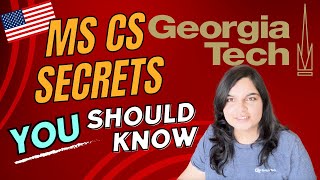 All about the MS CS at Georgia Tech  Drishti Jain [upl. by Gal]