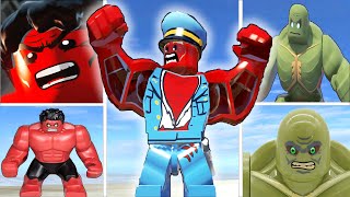 Red Hulk vs Abomination Fight Lego Marvel Super Heroes EPIC BATTLE [upl. by Silliw]