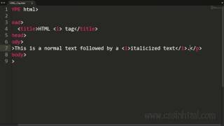 HTML i Tag [upl. by Myrtle859]