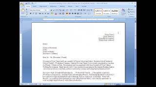 IB application 02  Cover letter [upl. by Fidelio306]