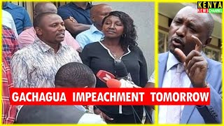 LIVE  UDA Leaders speak ahead of Gachagua impeachment  Kimani Ngunjiri [upl. by Aluk]