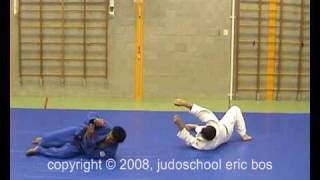 How to do a Retreating Drop Kata Guruma YOKO OTOSHI 肩車 by Matt DAquino [upl. by Ileane]