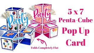 PentaCube Pop Up Box Cards 5 x 7 Size [upl. by Riobard394]