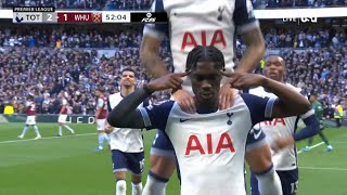 BISSOUMA GOAL  TOTTENHAM VS WEST HAM [upl. by Adiasteb]