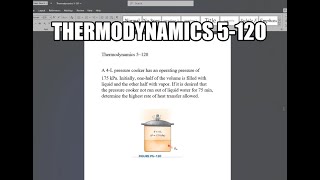 Thermodynamics 5120 A 4L pressure cooker has an operating pressure of 175 kPa Initially onehalf [upl. by Reni32]