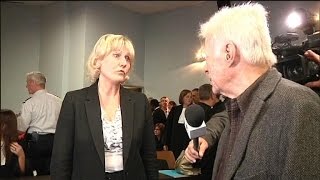 Quand Nadine Morano rencontre Guy Bedos jugé pour lavoir traitée de quotconnequot [upl. by Ain218]