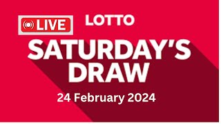 The National lottery Lotto draw live results from Saturday 24 February 2024  lotto live [upl. by Eatnoed]