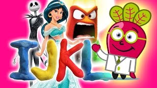 ABECEDARIO DISNEY IJKL Letras y Personajes en Español Niños [upl. by Nesta]