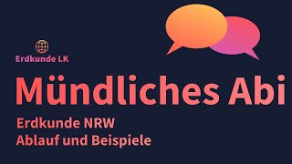 Mündliche Abiturprüfung Erdkunde NRW [upl. by Georglana723]