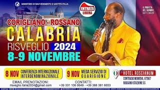 INTERNATIONAL CONFERENCE OF PASTORS IN CORIGLIANO ROSSANO ITALY  8TH NOVEMBER 2024 [upl. by Laeahcim545]