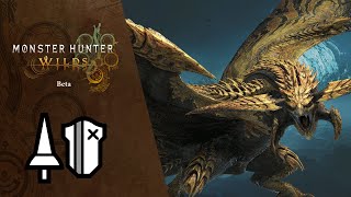 Monster Hunter Wilds Beta  Lance Solo vs Rey Dau [upl. by Nonnahc]